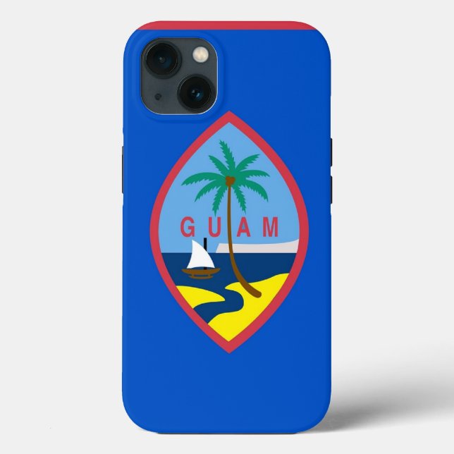 Patriotic Apple iPhone 13 Fodral-Mate, Guam (Baksida)
