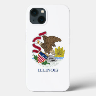 Patriotic Apple iPhone 13 Fodral-Mate, Illinois fl