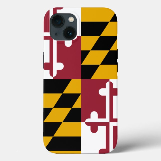 Patriotic Apple iPhone 13 Fodral-Mate, Maryland (Baksida)