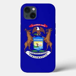 Patriotic Apple iPhone 13 Fodral-Mate, Michigan fl