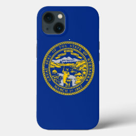 Patriotic Apple iPhone 13 Fodral-Mate, Nebraska Fl