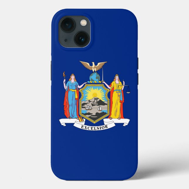 Patriotic Apple iPhone 13 Fodral-Mate, New York Fl (Baksida)