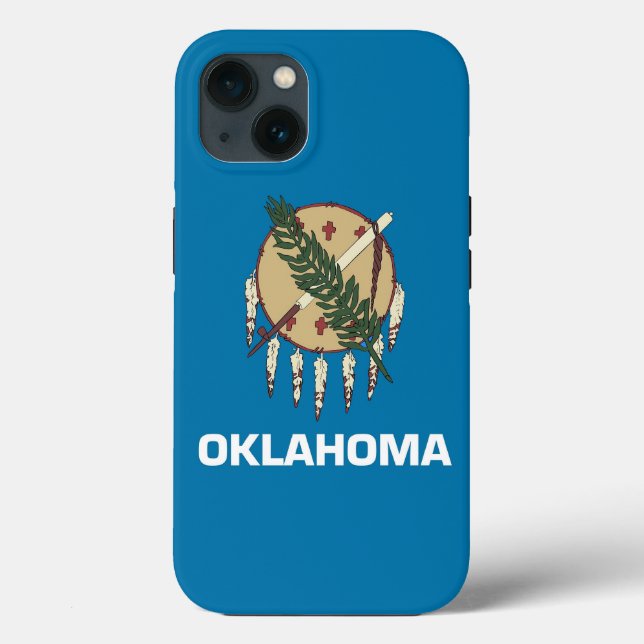 Patriotic Apple iPhone 13 Fodral-Mate, Oklahoma fl (Baksida)
