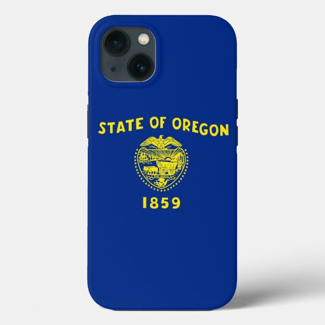 Patriotic Apple iPhone 13 Fodral-Mate, Oregon Flag (Baksida)