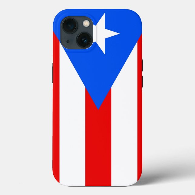 Patriotic Apple iPhone 13 Fodral-Mate, Puerto Rico (Baksida)
