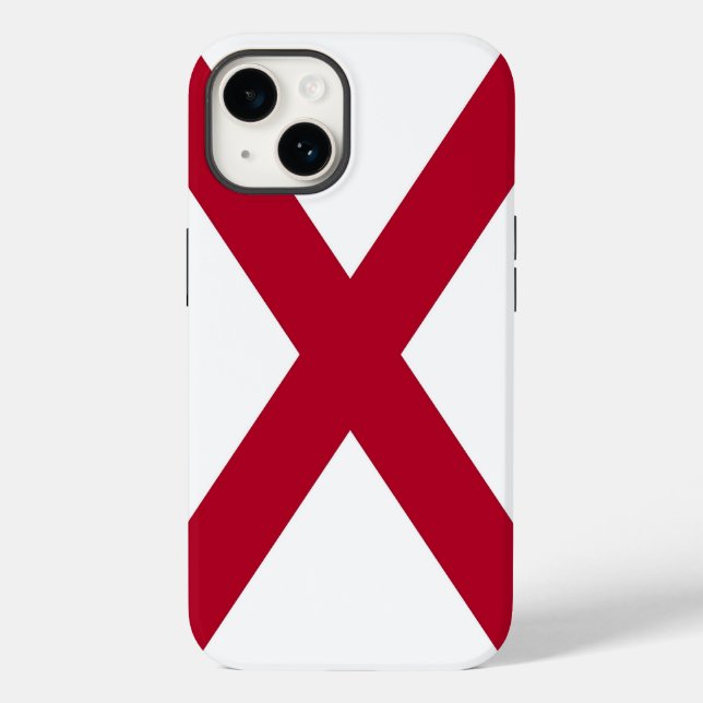 Patriotic Apple iPhone 14 Fodral-Mate, Alabama fla (Baksida)