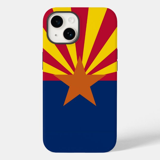 Patriotic Apple iPhone 14 Fodral-Mate, Arizona fla (Baksida)
