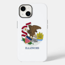 Patriotic Apple iPhone 14 Fodral-Mate, Illinois fl
