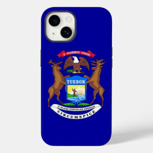 Patriotic Apple iPhone 14 Fodral-Mate, Michigan fl