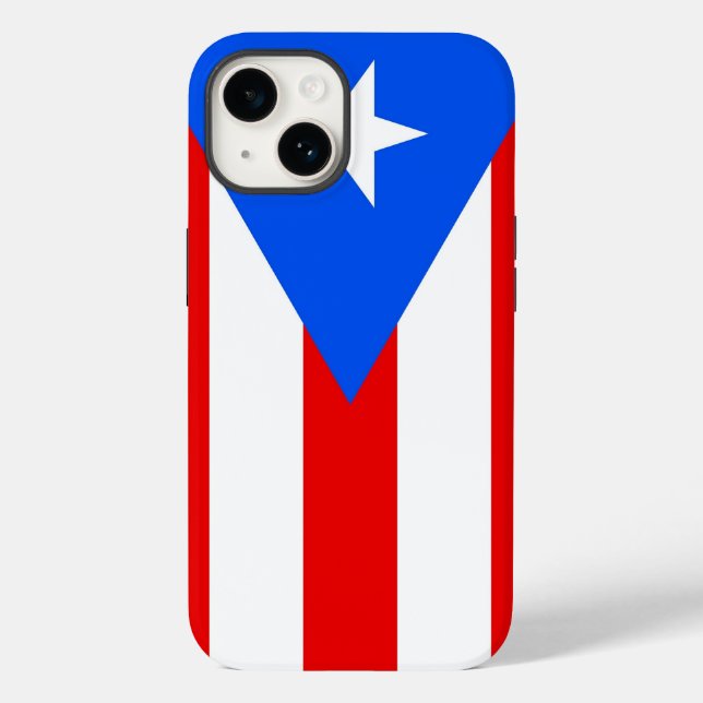 Patriotic Apple iPhone 14 Fodral-Mate, Puerto Rico (Baksida)