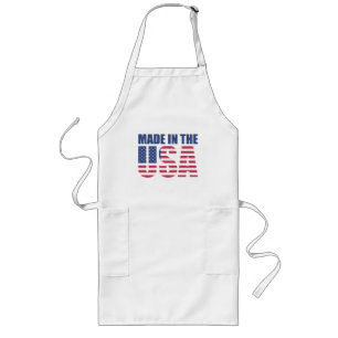 Patriotic Apron Långt Förkläde