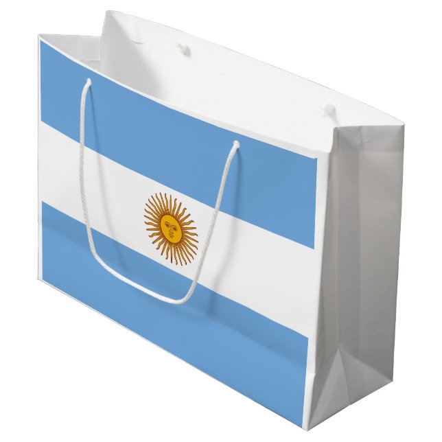 Patriotic Argentinas Flagga (Framsidan Vinklad)