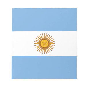 Patriotic Argentinas Flagga Anteckningsblock