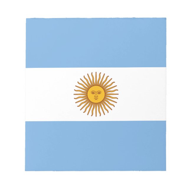 Patriotic Argentinas Flagga Anteckningsblock (Framsida)