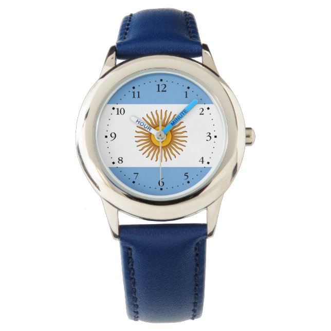 Patriotic Argentinas Flagga Armbandsur (Framsida)