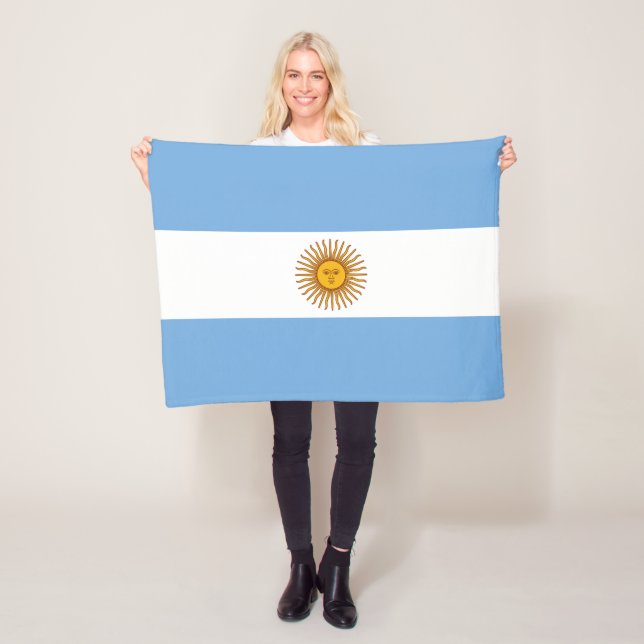 Patriotic Argentinas Flagga Fleecefilt (På plats)