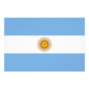 Patriotic Argentinas Flagga Fototryck
