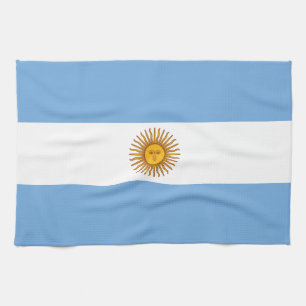 Patriotic Argentinas Flagga Kökshandduk