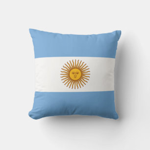 Patriotic Argentinas Flagga Kudde