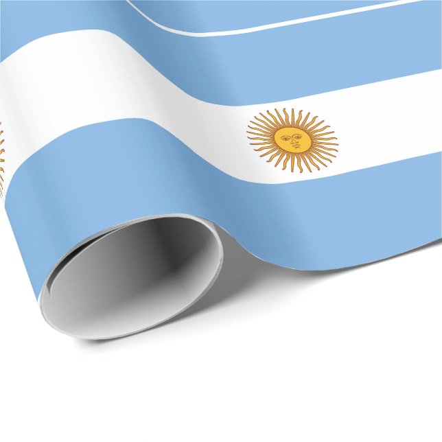 Patriotic Argentinas Flagga Presentpapper (Rullad Hörn)