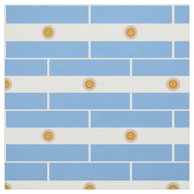 Patriotic Argentinas Flagga Tyg (Provkarta)