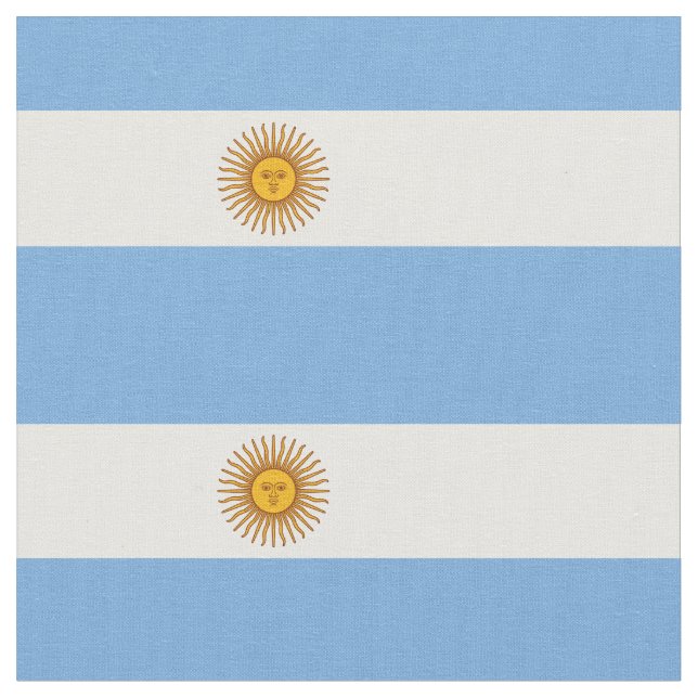 Patriotic Argentinas Flagga Tyg (Närbild)