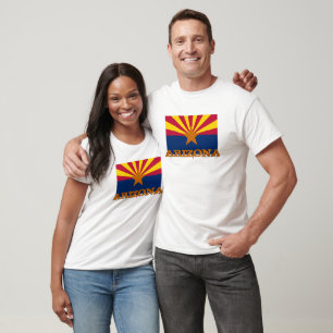 Patriotic Arizona Tee, mode, USA, Arizona Flagga T Shirt