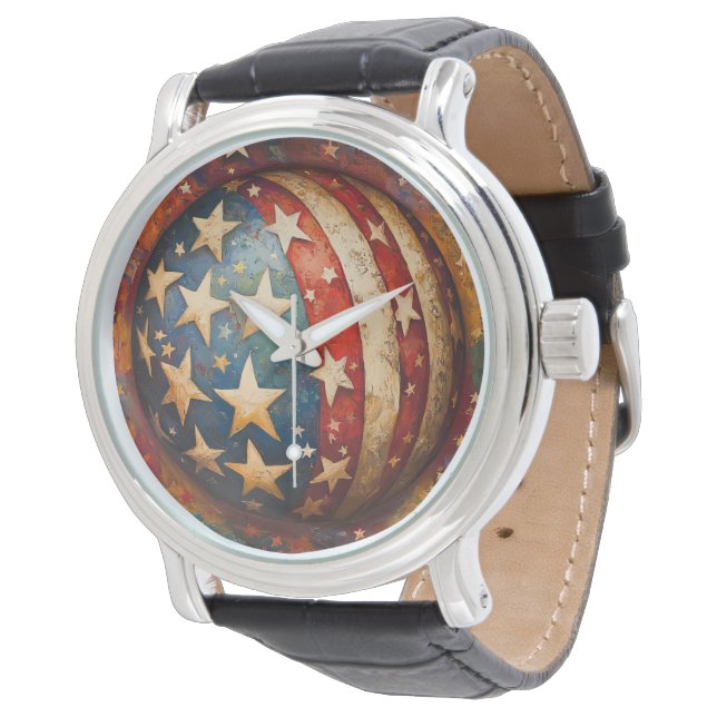 Patriotic Armbandsur (Vinklad)