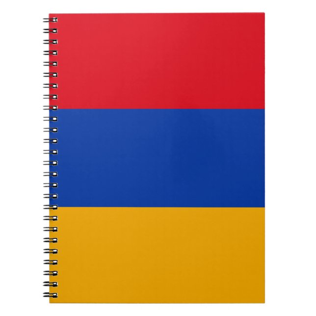 Patriotic Armenian Flagga Anteckningsbok (Framsidan)