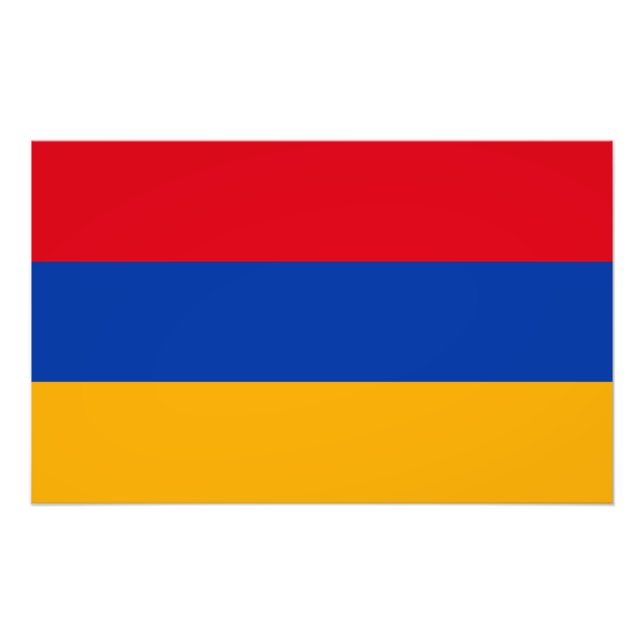 Patriotic Armenian Flagga Fototryck (Framsidan)