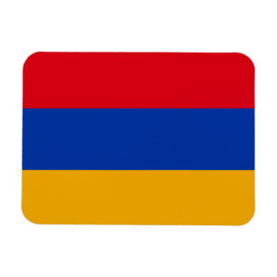 Patriotic Armenian Flagga Magnet