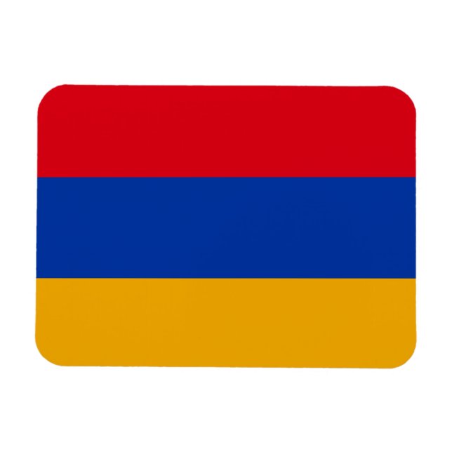 Patriotic Armenian Flagga Magnet (Horisontell)