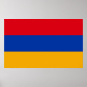 Patriotic Armenian Flagga Poster