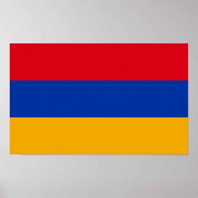 Patriotic Armenian Flagga Poster (Framsidan)