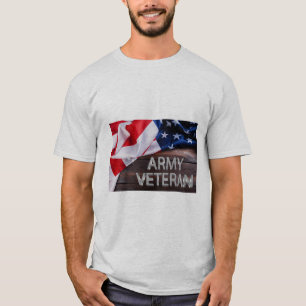 Patriotic ’Army Veteran’ T Shirt