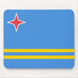 Patriotic Aruba Flagga Musmatta