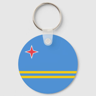 Patriotic Aruba Flagga Nyckelring