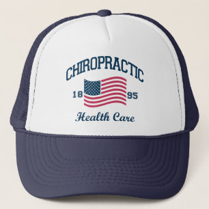 Patriotic Athletic Chiropraktic Hat Truckerkeps