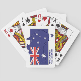 Patriotic AUSTRALIA FLAGGA KARTA Personlig Casinokort