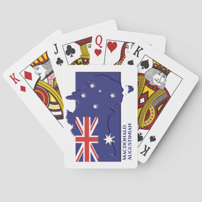 Patriotic AUSTRALIA FLAGGA KARTA Personlig Casinokort (Baksidan)