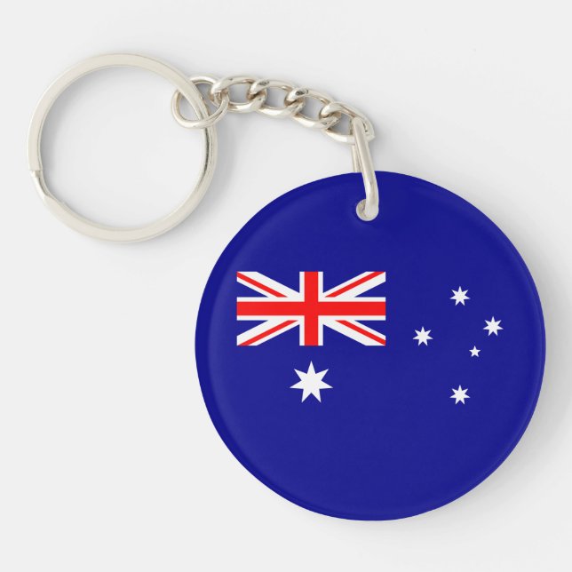 Patriotic Australian Flagga Keychain (Framsidan)