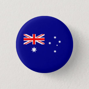 Patriotic Australian Flagga Knapp