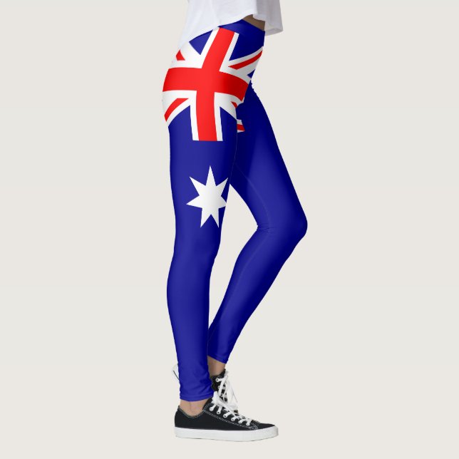 Patriotic Australian Flagga Leggings (Höger)