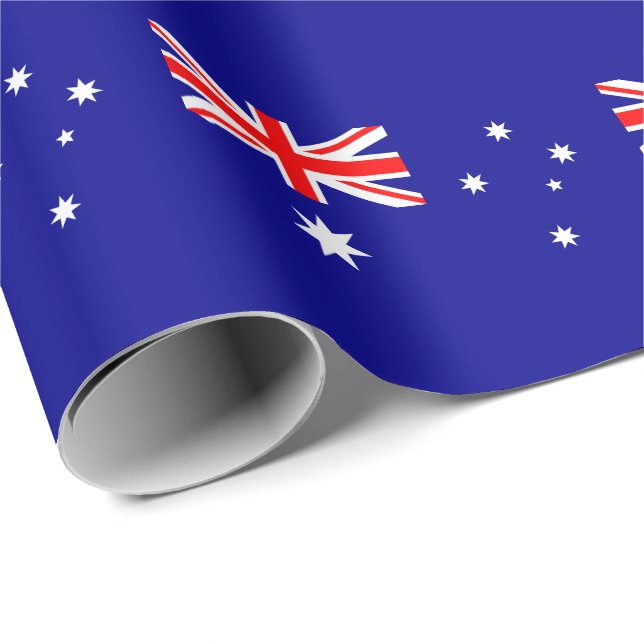 Patriotic Australian Flagga Presentpapper (Rullad Hörn)