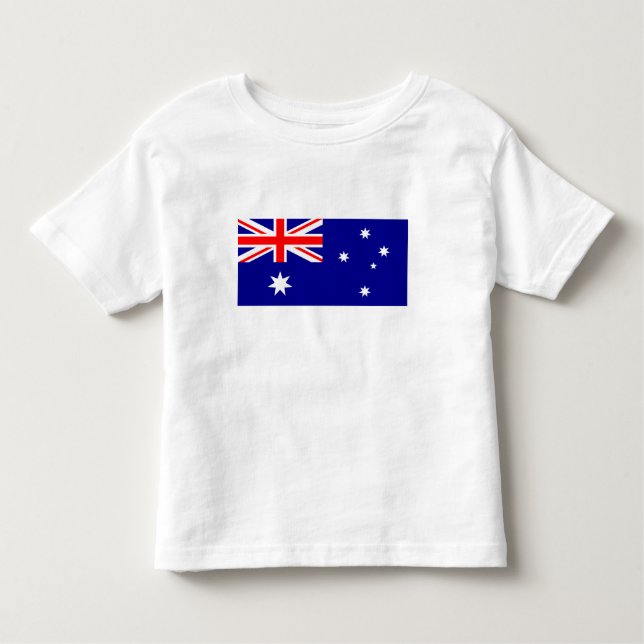 Patriotic Australian Flagga T Shirt (Framsida)