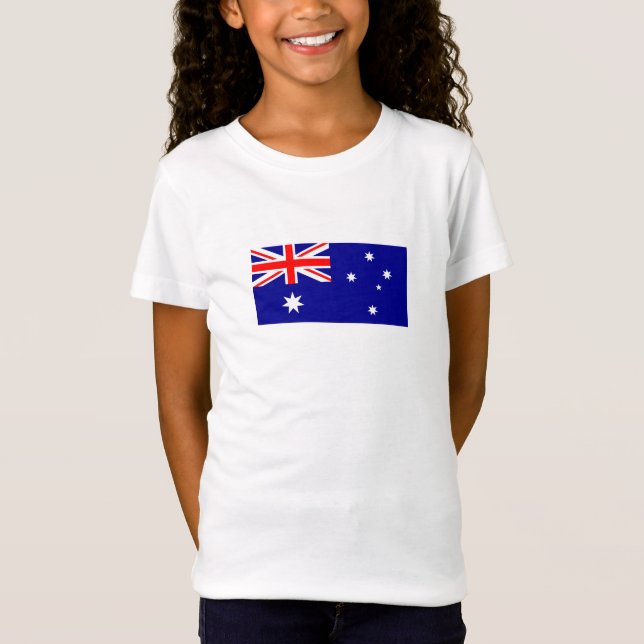 Patriotic Australian Flagga T-Shirt (Framsida)