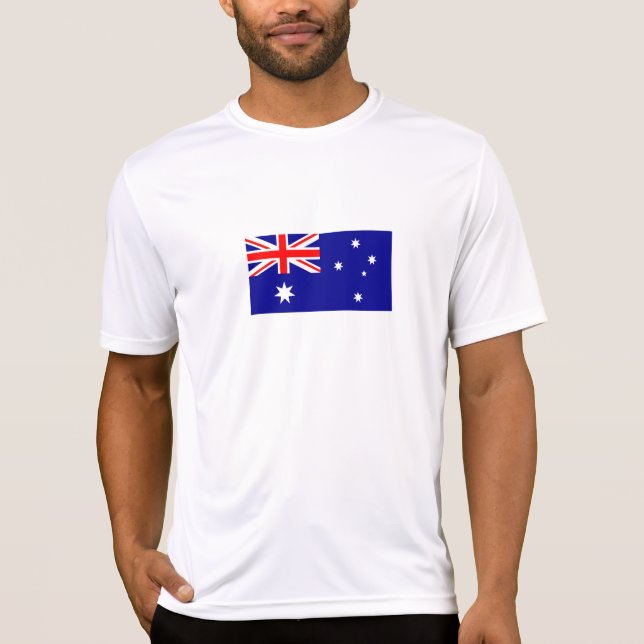 Patriotic Australian Flagga T Shirt (Framsida)