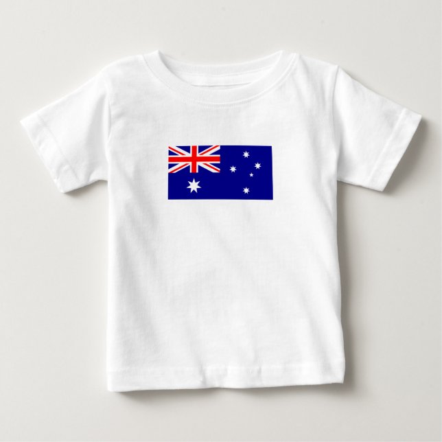 Patriotic Australian Flagga T Shirt (Framsida)