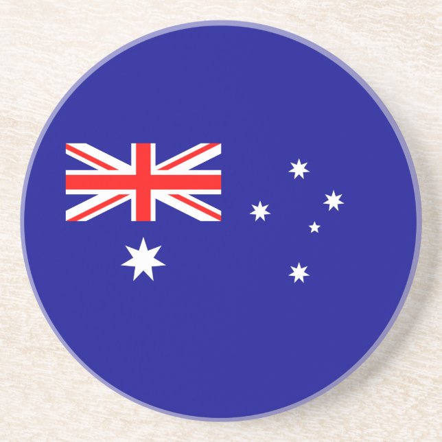 Patriotic Australian Flagga Underlägg (Framsidan)