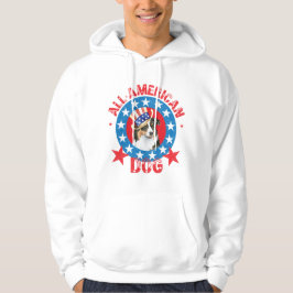 Patriotic Australian shepherd Tröja Med Luva